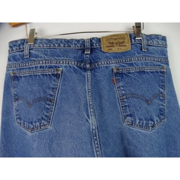Levi's 505 Mens Vintage Jeans Size 40 x 24 Denim Pants Orange Tab Straight Leg - Picture 8 of 11